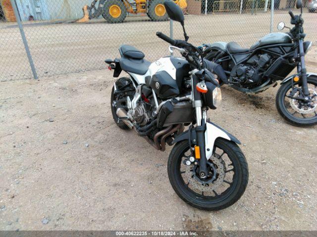  Salvage Yamaha Fz07