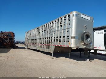  Salvage Wilson Trailer Co Livestock Semi Trailer