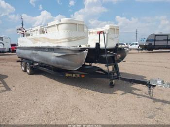  Salvage Bentley Pontoon 24  Boat And Trai