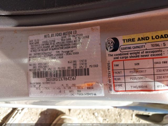 Mercury Milan I4 Image 6