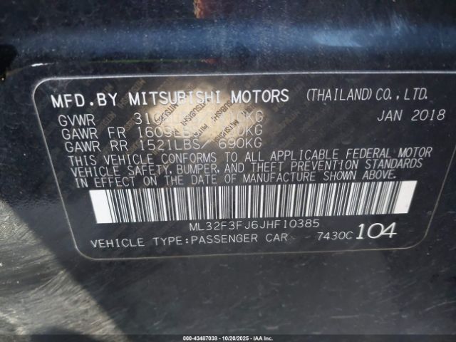 Mitsubishi Mirage Es Image 8