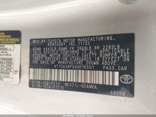 Toyota Camry Se Sport V6 Image 2