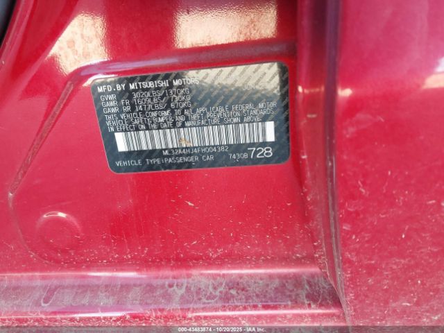 Mitsubishi Mirage Es Image 6